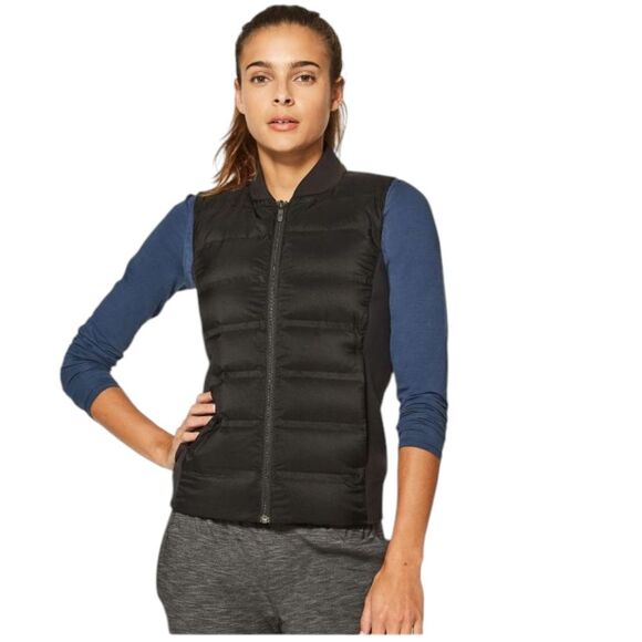 Lululemon Down & Around Vest Black 800-fill Goose Down Size 8 - Picture 1 of 13